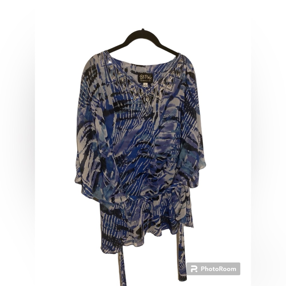 Bob Mackie “Wearable Art” Tunic w/ Jewels - Size Small